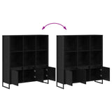Book Cabinet 2 pcs Black Oak 99.5 x 30 x 108 cm Engineered Wood 3403022