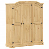 Wardrobe Corona 151.5x52x186 cm Solid Wood Pine 4012158