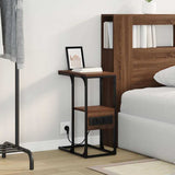 Bedside Cabinet Brown oak 41.5 x 26 x 60.5 cm Engineered wood 859609