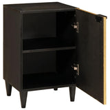 Bathroom Cabinet with Shelf Black and Gold 38 x 33 x 58 cm 4017849