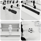 Foosball Table White 146.5 x 74 x 85 cm Engineered Wood 3378199