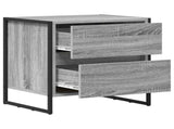 Bedside Table with Drawer 2 pcs Grey Sonoma 50 x 39.5 x 50 cm 886685