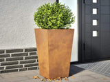 Garden Planters 2 pcs 35x35x75 cm Weathering Steel 851093