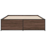 Bed Frame without Mattress Brown Oak 160x200 cm 3279881