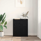 Sideboard with Drawer Black Oak 60 x 30 x 70 cm Engineered Wood 880775