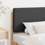 Upholstered Headboard Brown and Dark Grey 75 cm Solid Pine Wood 880099