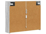 Bathroom Mirror Cabinet Grey Sonoma 63.5 x 15.5 x 70 cm 889244