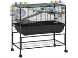3 Tier Large Hamster Cage on Wheels with 17 cm Deep Tray, Storage Shelf for Syrian, Gerbil, Rats T3398P425335