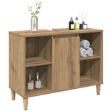 Sink Cabinet Artisan Oak 80x33x60 cm Engineered Wood 857136