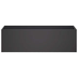 Garden Planter 2 pcs Black 80 x 30 x 30 cm Cold-rolled Steel 8005205