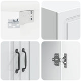 Wall-Mounted Cabinet White 66 x 34.5 x 90 cm Engineered Wood 899245