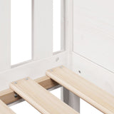 Kids' House Bed Frame without Mattress White 80x160 cm Pine 850711