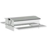 Chicken Treadle Feeder Silver 75 x 53 x 20.5 cm 874677