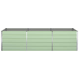Planter Pastel Green 290 x 100 x 75 cm Galvanised Steel 42018274