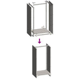 Firewood Rack White 40x30x80 cm Cold-rolled steel 864232