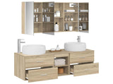 Bathroom Furniture Set 4 pcs Sonoma Oak 3407025