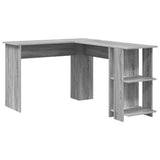 Corner Desk Grey Sonoma 140 x 113.5 x 75 cm Engineered Wood 869559