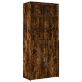 Highboard Smoked Oak 80x42.5x249 cm Engineered Wood 3281361