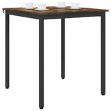 Dining Tables 70 x 70 x 75 cm Engineered Wood Smoked Oak Square 892622