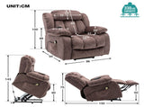 Power Massage Lift Recliner Chair with Heat & Vibration for Elderly, Heavy Duty and Safety Motion WF292150BAA