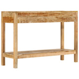 Console Table with 2 Drawers 110x35x75 cm Solid Wood Mango 354982