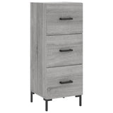 Highboard Grey Sonoma 34.5x34x180 cm Engineered Wood 3200199