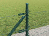 Hexagonal Fence with Concrete Base 100 x 0.4 m PVC-Coated Steel 3353575