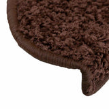Stair Mats 20 pcs 65x21x4 cm Brown Half Round Large 3365848