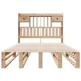 Bookcase Bed without Mattress 135x190 cm Double Solid Wood Pine 3323983