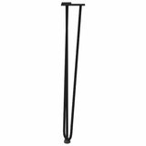 hairpin legs for console tables for Console Table 4 pcs Black 72 cm Solid Steel 4012444