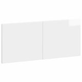 Wall-Mounted Headboard BREDA High Gloss White Engineered Wood 897629