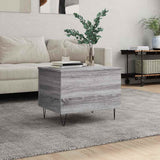Coffee Table Grey Sonoma 60x44.5x45 cm Engineered Wood 830954