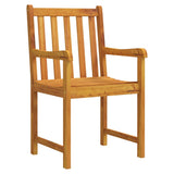 Garden chairs 2 pcs Natural Solid Acacia Wood 316609