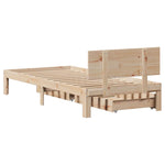 Bed Frame with Drawers without Mattress 75x190 cm Small Single 3301968