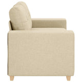 Sofa Cream 160 x 77 x 82 cm Fabric 4105075