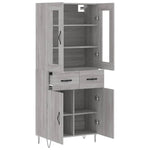 Highboard Grey Sonoma 69.5x34x180 cm Engineered Wood 3198567