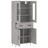 Highboard Grey Sonoma 69.5x34x180 cm Engineered Wood 3198567