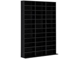 1116 CD/ 528 DVD Storage Unit, Media Storage Shelf, Wooden Display Unit with Adjustable Shelves, 102 T3398P378027