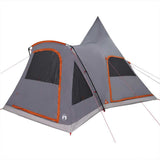 Teepee Tent 5-Person Grey and Orange 545 x 450 x 295 cm 42004001
