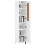 Highboard White 34.5x34x180 cm Engineered Wood 3200145