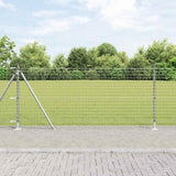 Welded Wire Fence with Concrete Base 25 x 0.8 m 3351023