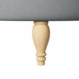 Slipper Chair Light Grey 56.5 x 70 x 110 cm Fabric 42020678