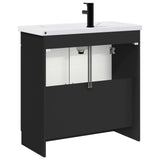 Bathroom Furniture Set Black 56 x 37.5 x 81 cm Engineered Wood 3404125