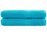 Premium Shower Towels SOLUND 2 pcs Turquoise 70x140 cm 600 gsm 137452