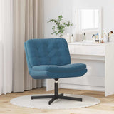Swivel Relaxing Chair Blue 63 x 75 x 76 cm Velvet 42007359