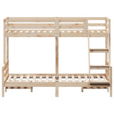 Bunk Bed without Mattress 90x200/120x200 cm Solid Wood 3207185