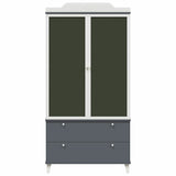 Wardrobe with Chalkboard Grey and White 90 x 45 x 180 cm 42003037