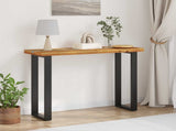 Console Table Brown 100 x 35 x 75 cm Solid Teak Wood 42015920