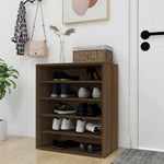 ZNTS Shoe Cabinet Brown Oak 60x35x70 cm Engineered Wood 816016