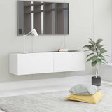 TV Cabinet White 120x30x30 cm Engineered Wood 801490